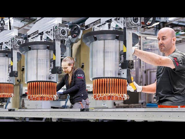 How Audi Produces its Super Advanced Electric Motors in Europe