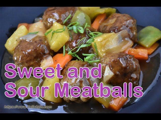 Sweet and Sour Meatballs | Delish PH