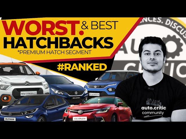 Top 5 worst hatchbacks cars | Baleno Glanza Punch C3 Altroz #punch #autocritic #baleno