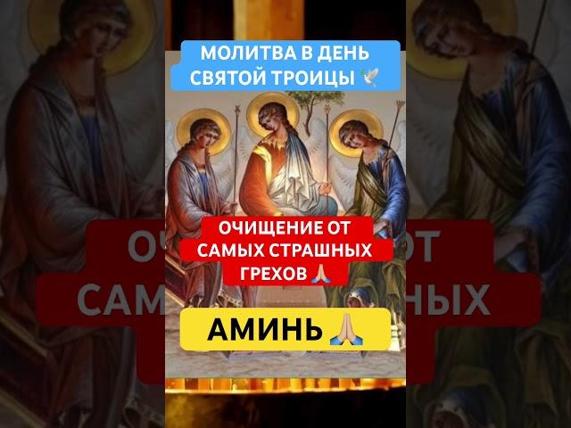 МОЛИТВА СВЯТОЙ ТРОИЦЕ ️#троица #молитвагосподу #очищение #православнаявера #аминь #молитва