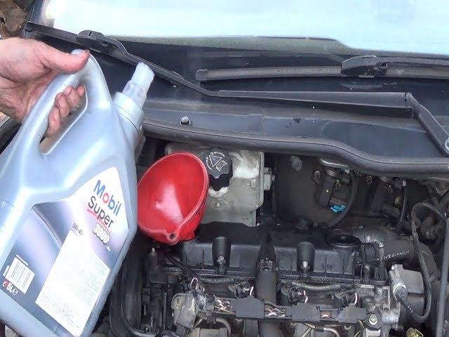 Oil filter change & engine oil change step by step