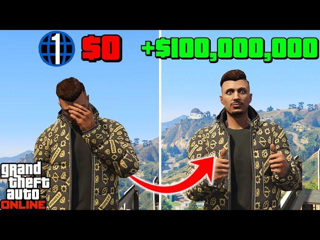 How I Made $100,000,000 Starting From Level 1 in GTA 5 Online! | 2 Hour Rags to Riches