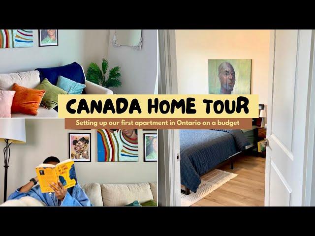 Canada Apartment Tour: Cozy One-Bedroom in Guelph Ontario | Budget Friendly Set Up