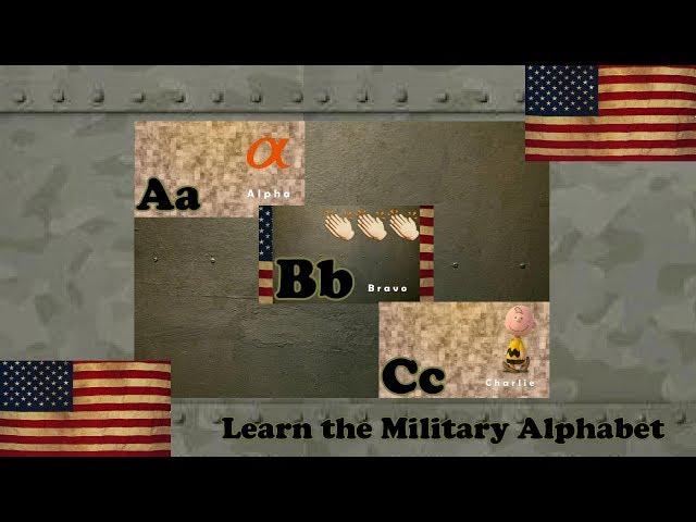 Learn the Military Alphabet | ABC Army flashcards | Baby Toddler Kid Videos