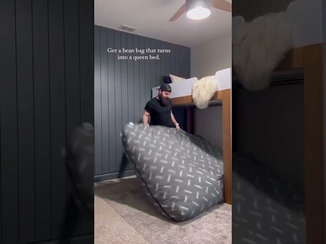 No friends? Or BEST friends?! The convertible bean bag makes sleepovers a breeze! #beanbag