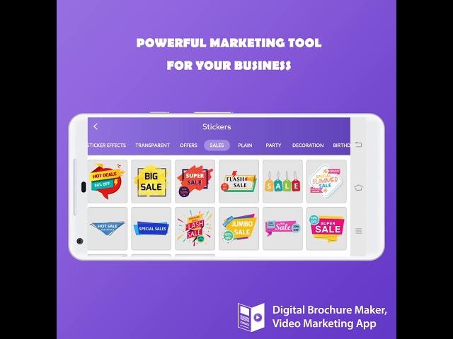 Digital Brochure Maker, Video Marketing App