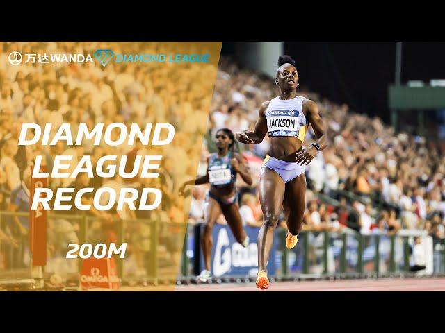 Shericka Jackson breaks 200m Diamond League record in Brussels  - Wanda Diamond League