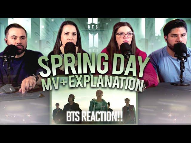 BTS "Spring Day MV + Explanation Video" Reaction -  Beautiful and Heartbreaking   | Couples React