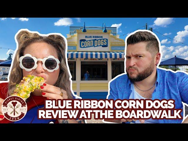 Are these Corn Dogs Worth the Blue Ribbon? | Reviewing Blue Ribbon Corn Dogs at Disney's BoardWalk