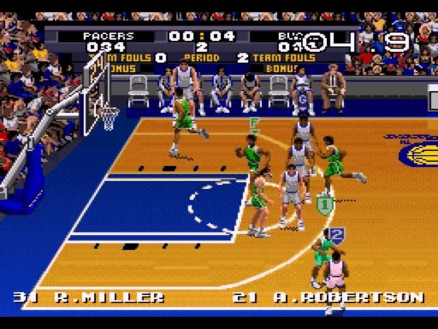 Tecmo Super NBA Basketball (SNES / Super Nintendo) - Vizzed.com GamePlay