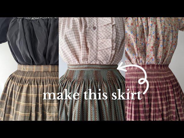 How to Sew a Cartridge Pleated Skirt | Easy Historical Sewing