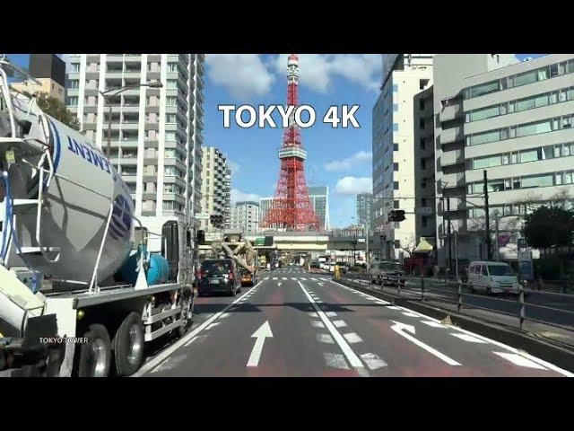 Tokyo Japan 4K HDR - Driving Downtown - Tokyo Towers. ZH Travellers #4k #tokyo #driving #japan