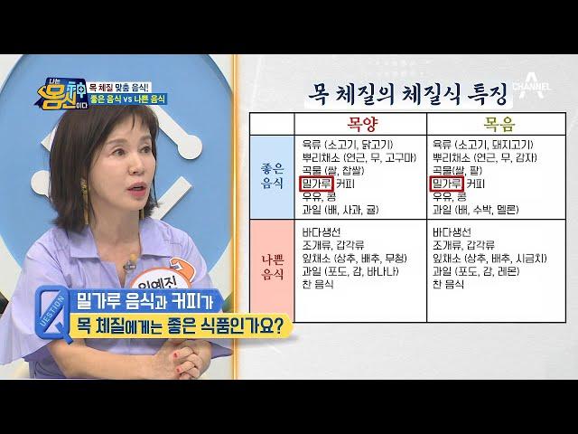 ※메모 필수※ 카페인 도움받는 체질?! '목 체질' 맞춤 음식 | 나는 몸신이다 385 회