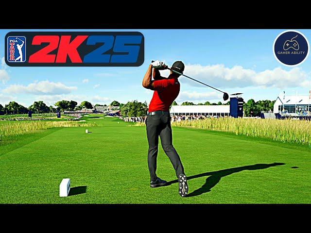 PGA TOUR 2K25 Gameplay First Full Round - Tiger Woods at Oakmont!