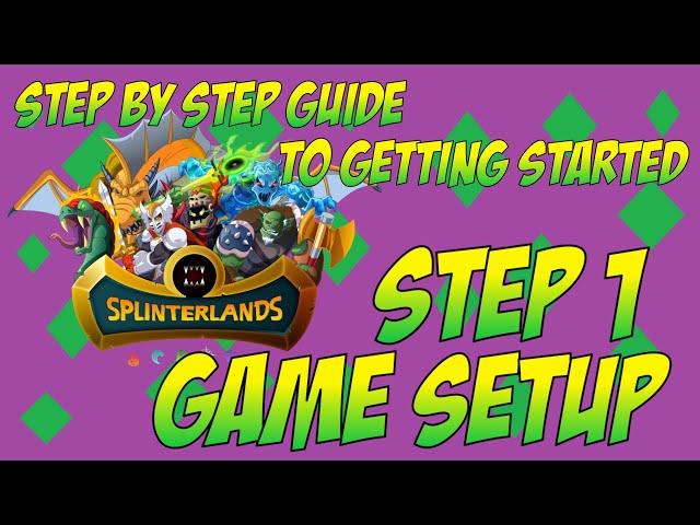 Splinterlands - Step by Step Guide to Getting Started - Step 1: Setup