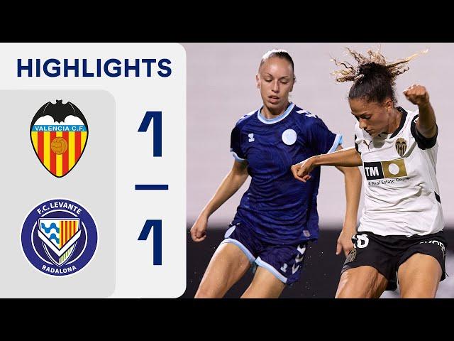 VCF FEMENINO 1 - 1 FC LEVANTE BADALONA | RESUMEN LIGA F