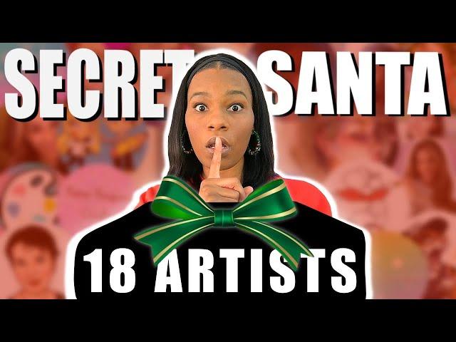 The ULTIMATE SECRET SANTA COLLAB | 18 ARTISTS, 18 AMAZING GIFTS!!