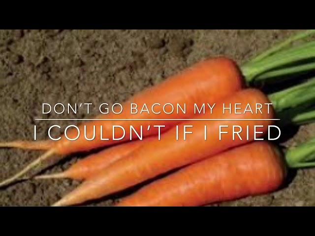 Don’t go Bacon My heart lyric video