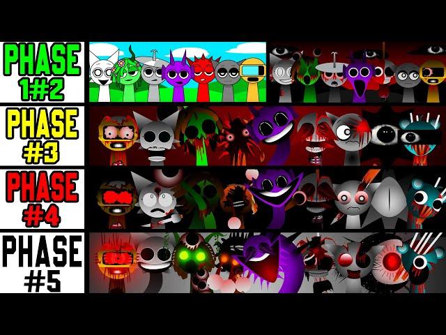 Incredibox Sprunki Mix: Phase 1 VS Phase 2 VS Phase 3 VS Phase 4 VS Phase 5