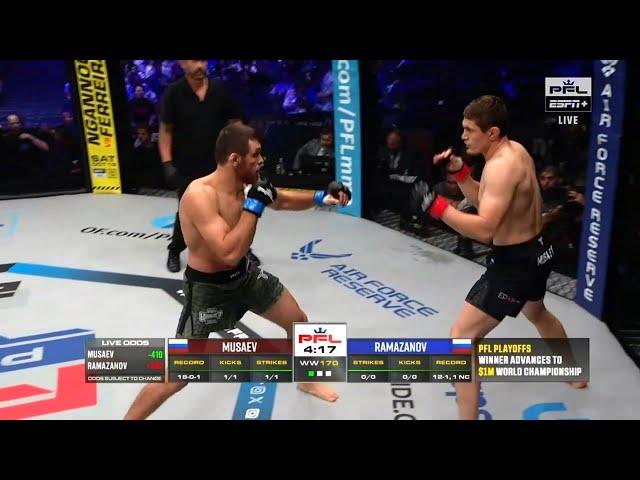 Shamil Musaev vs Murad Ramazanov | FULL FIGHT | PFL 9 - 2024