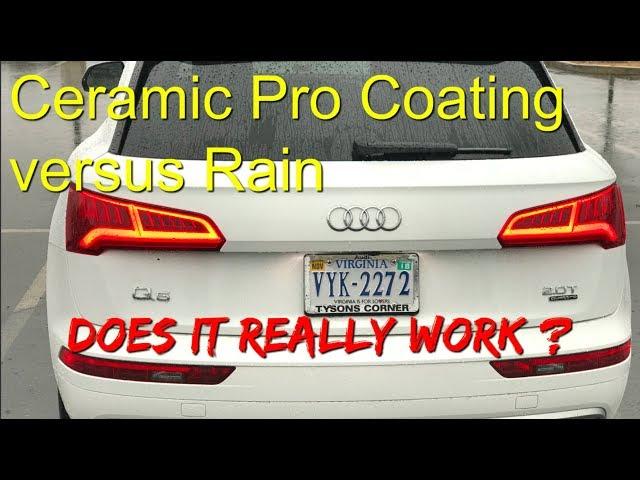 Ceramic Pro 9H Coating Vs Rain - Review