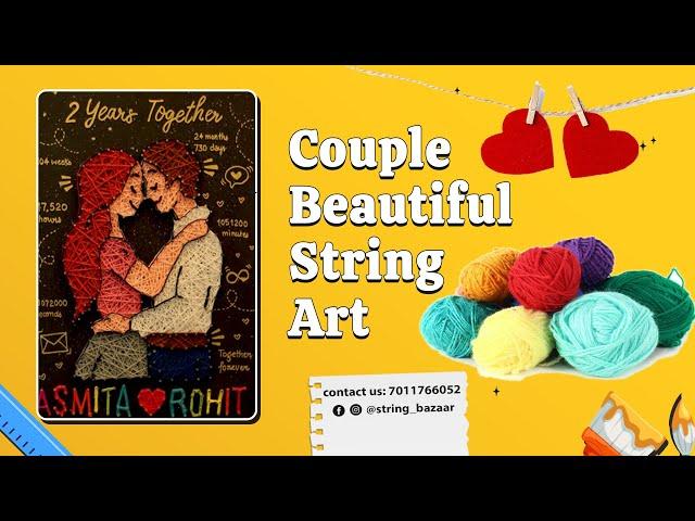 Couple String Art #couple #love #stringart