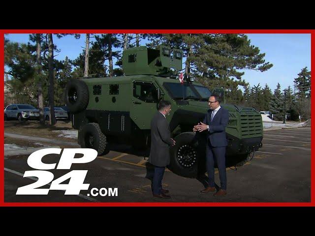 Manufacturing armoured vehicles in Canada