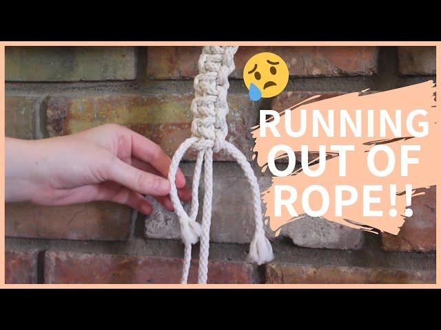 HOW TO ADD MACRAME CORD WHEN RUNNING OUT // Square Knot Addition