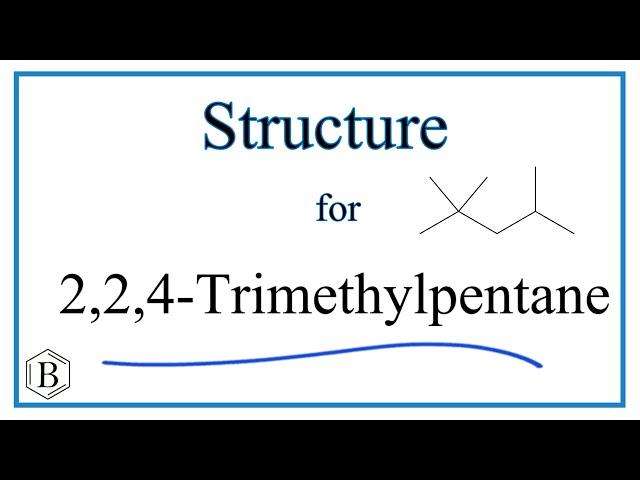 Structural Formula for 2,2,4-Trimethylpentane