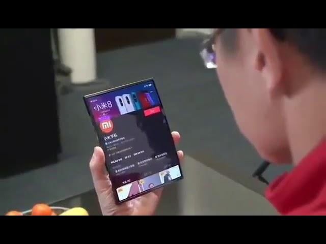 The Xiaomi CEO with the Folding Phone Prototype in his hands