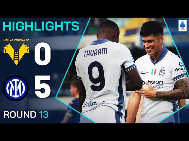 VERONA-INTER 0-5 | HIGHLIGHTS | 13ª GIORNATA | SERIE A ENILIVE 2024/25