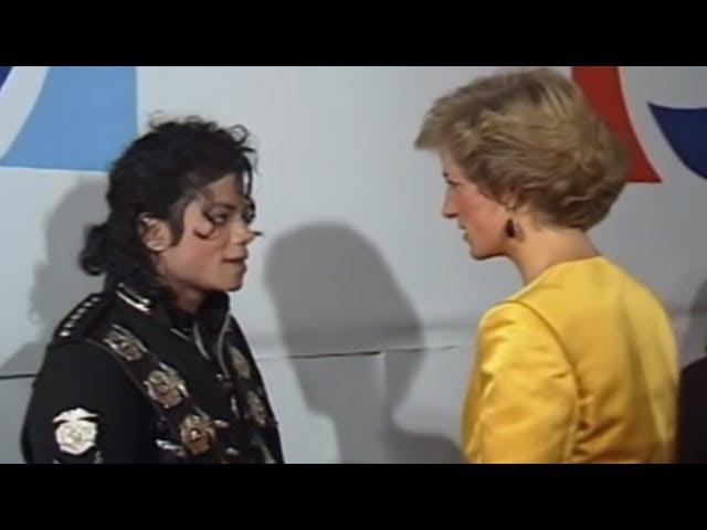 Michael Jackson meets Princess Diana & Prince Charles