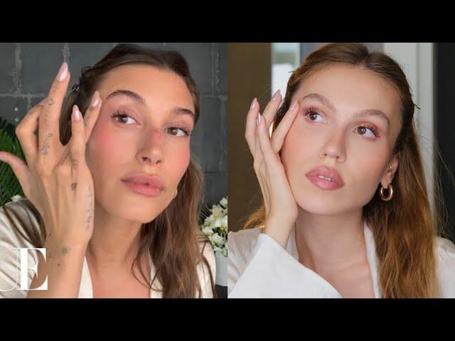 Hailey Bieber'ın Vogue Makyajını Yapmaya Çalıştım | Following Hailey Bieber's Makeup Routine