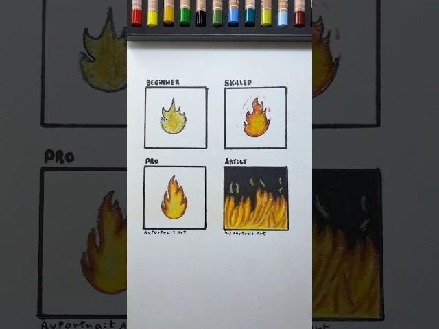 How to draw flame #art #pendrawing #drawing #satisfying #easydrawing