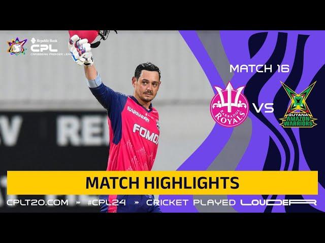 Highlights | Barbados Royals vs Guyana Amazon Warriors | CPL 2024