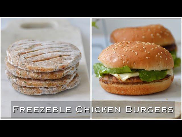 Freezable Juicy CHICKEN BURGERS | Burgers that tastes just like the store bought frozen ones!!