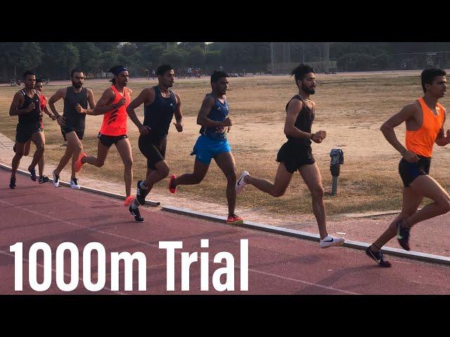 1000m National Athletes Trial RUN