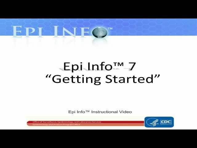 Epi Info 7 Getting Started