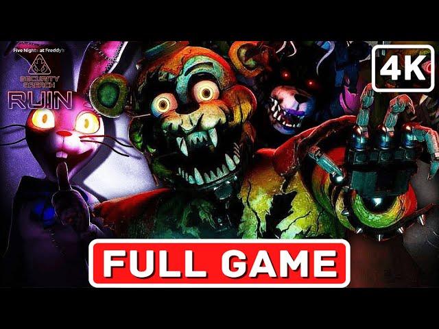 FNAF SECURITY BREACH RUIN DLC Gameplay Walkthrough [PC 4K 60FPS] FULL GAME No Commentary