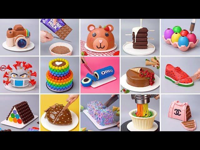 1000+ Oddly Satisfying Rainbow Cake Decorating Compilation | So Yummy Chocolate Cake Hacks Tutorials