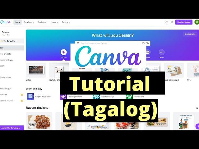 CANVA Tutorial for Beginners (Step by Step) - Tagalog