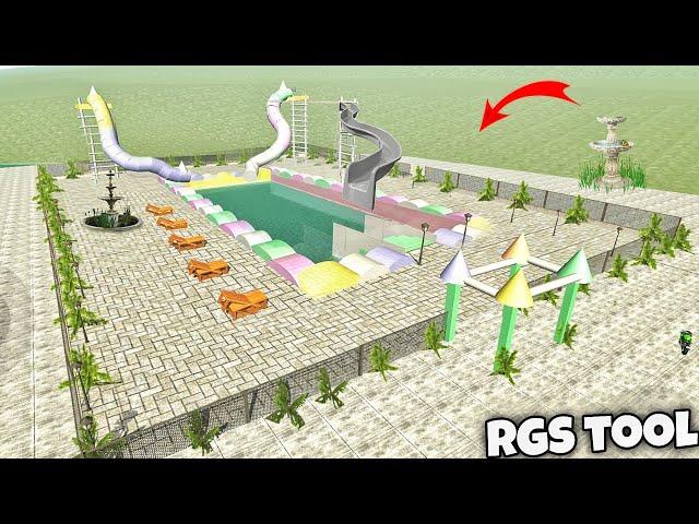 Create New Secret Swimming Pool With Slide In Indian bikes driving 3D New RGS Tool Cheat Codes #1