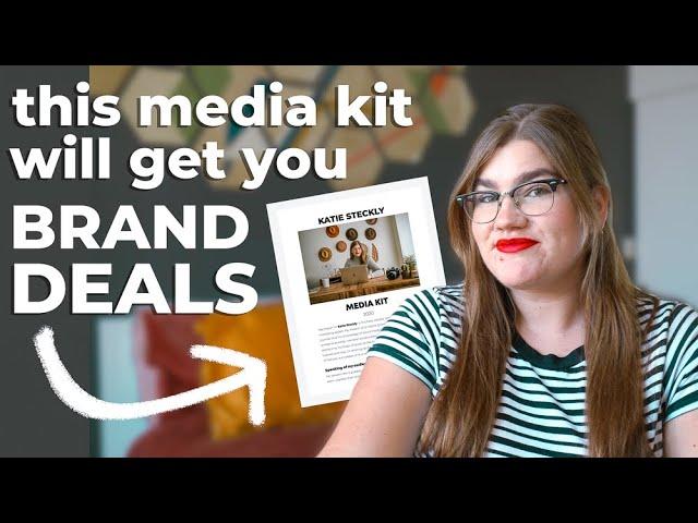 How to create a MEDIA KIT that will get you brand deals