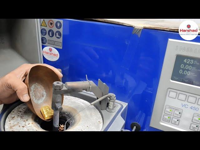 Casting 21K gold in Indutherm VC 450 #jewelrycasting #castingmachine #induthermvc450