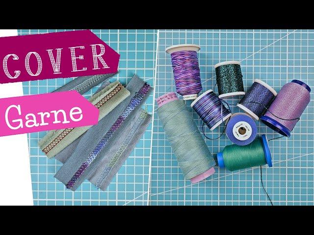 Garne zum Covern | Welches Garn für die Coverlock ? Garn Coverstitch Dekogarne Dekorgarn | mommymade