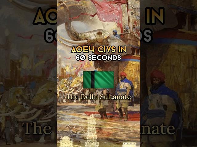 The Delhi Sultanate - AOE4 Civs in 60 Seconds #aoe4 #ageofempires #ageofempires4
