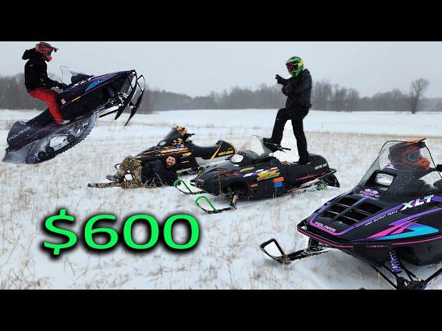 We Bought $600 Old Snowmobiles and they RIP!