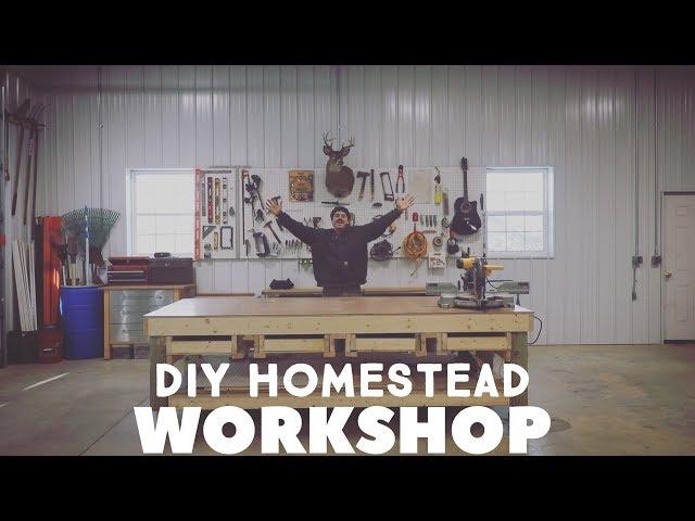 TURN A MESSY GARAGE INTO A DIY HOMESTEAD WORKSHOP