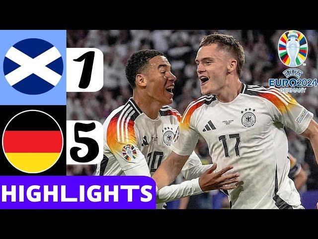 Germany 5 vs 1 Scotland | All Goals & Extended Highlights | UEFA EURO 2024 GERMANY