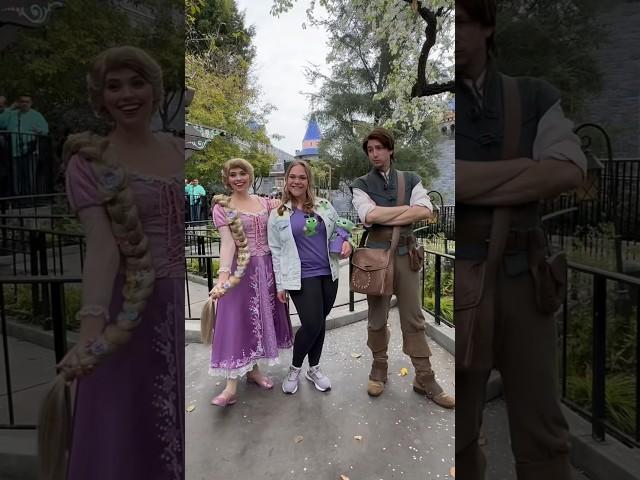 We met Rapunzel and Flynn! #disneyland #tangled #disneycharacters #rapunzel